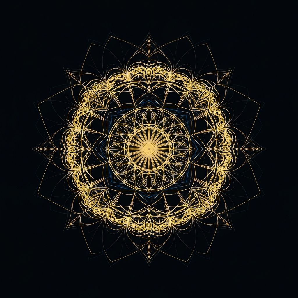 Abstract mandala representing human consciousness