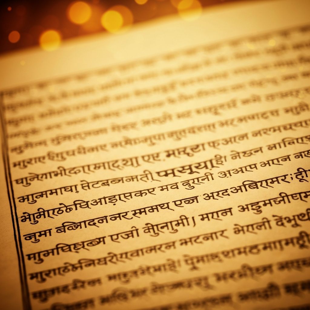 Ancient Sanskrit manuscript
